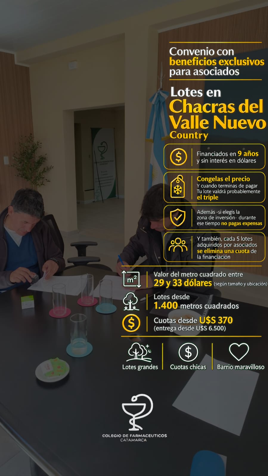 Presentación del convenio para farmacéuticos
